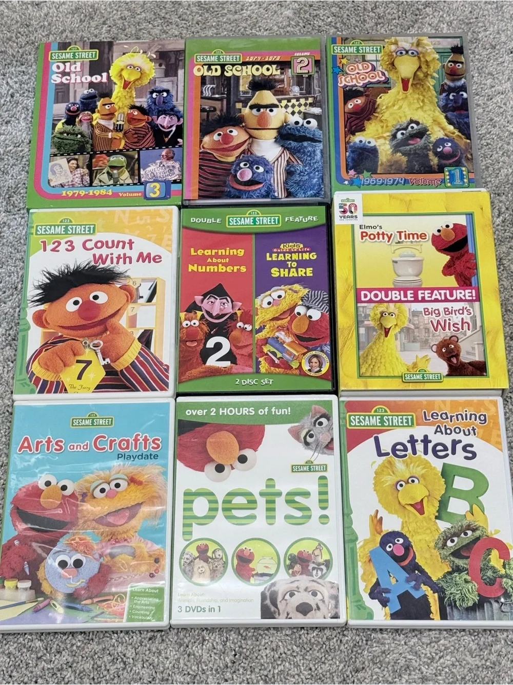 Sesame Street Kids Learning DVD Collection (9)